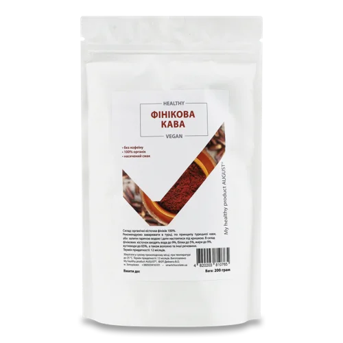 Кава Фінікова Без Кофеїну, В/ґ, Картонна Упаковка, 200г