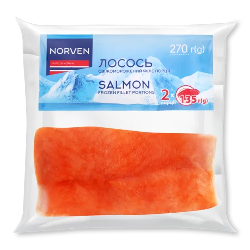Філе Лосося Norven Вищого Ґатунку З/Ш, 2х135г
