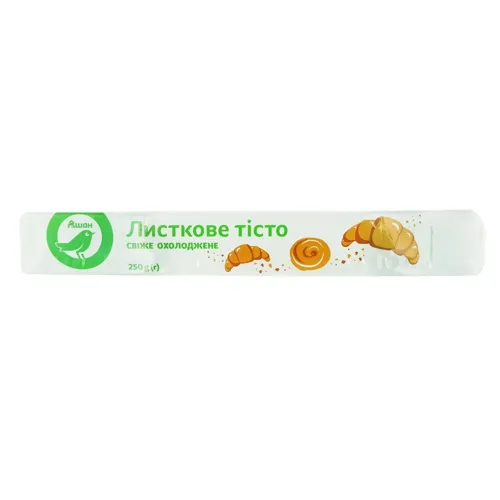 Тісто Ашан листкове охолоджене 250г