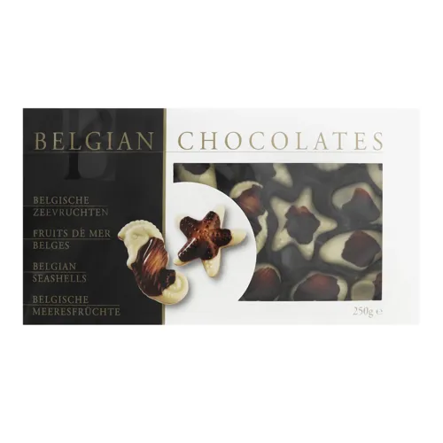 Цукерки шоколадні Seashells Black and White 250г
