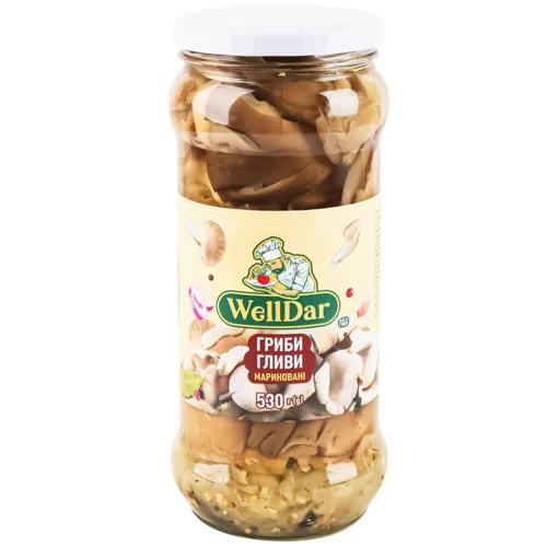 Гливи WellDar мариновані 530г