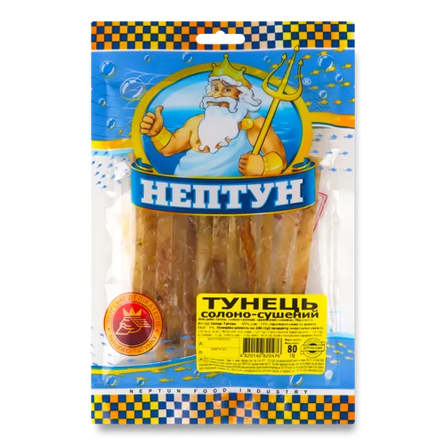 Тунець Солено-Сушений Нептун, м/у, 80г