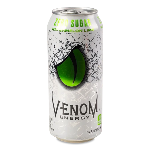 Напій Енергетичний Venom Energy Водmelon Lime Б/Цук, З/Б, 0.5л