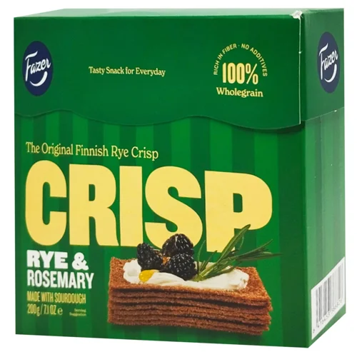 Хлібці Фазер 200г з розмарином житні