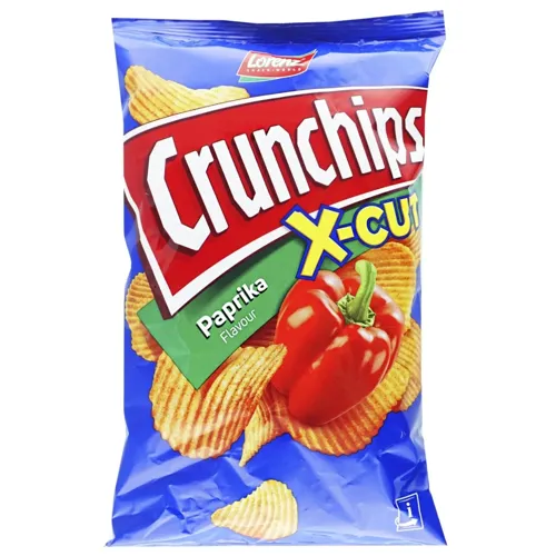 Чіпси картопляні Lorenz Crunchips X-cut Паприка хвилясті 75г