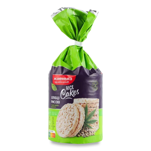 Хлібці Хрусткі Рисові З Насінням Коноплі, м/у 100г