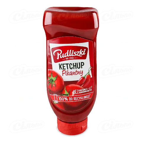 Кетчуп Pudliszki томатний гострий, 700г