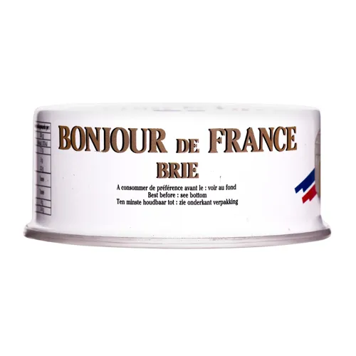 Сир 50% м'який Brie Bonjour de France з залізної банки 125г