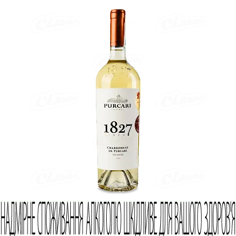 Вино Purcari «Шардоне» біле сухе, 0,75л