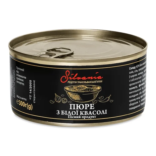 Пюре Silvania з квасолі з/б,300г
