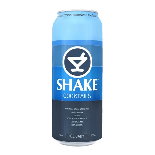 Напій слабоалкогольний 0.5л 7% сильногазований Shake Ice Baby з/б