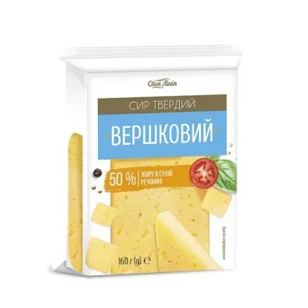 Сир твердий «Своя лінія» Вершковий 50%, 160г
