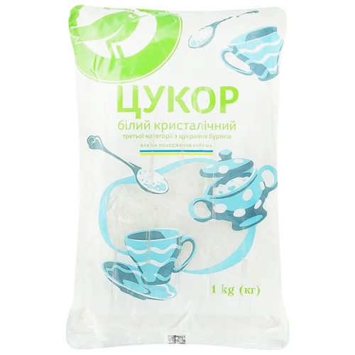 Цукор Auchan білий кристалічний 1кг