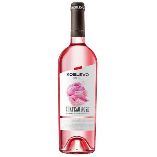 Вино Koblevo Chateau Rose рожеве напівсолодке 9-13% 0,75л