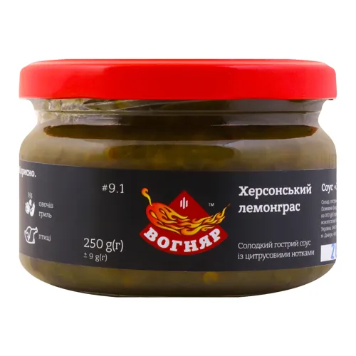 Соус гострий солодкий з цитрусовими нотками Херсонський лемонграс Вогняр 250г