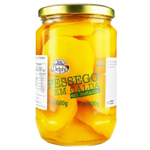 Персик Delphi половинки в сиропі 680г