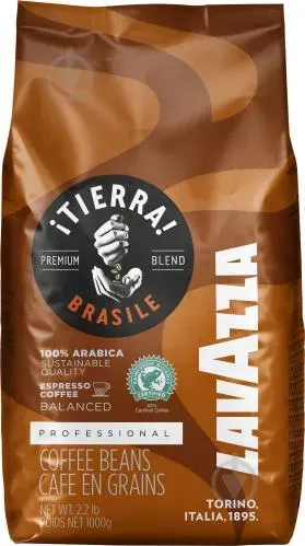 Кава LAVAZZA 1KG RESERVA TIERRA BRASILE 100% ARABICA