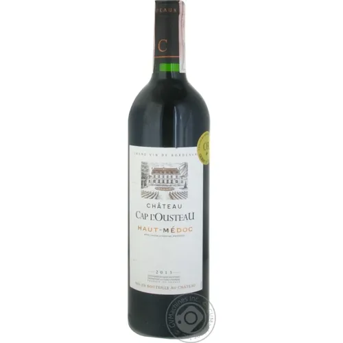 Вино Chateau Cap L'Ousteau Haut-Medoc червоне сухе 12% 0,75л