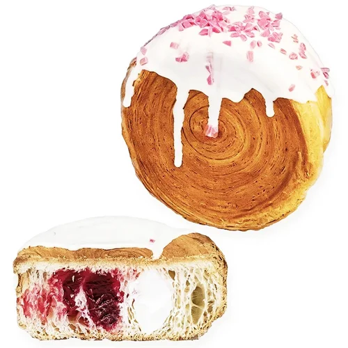 Круасан-рол Чудо-піч з вершковим кремом та малиновою начинкою 120г