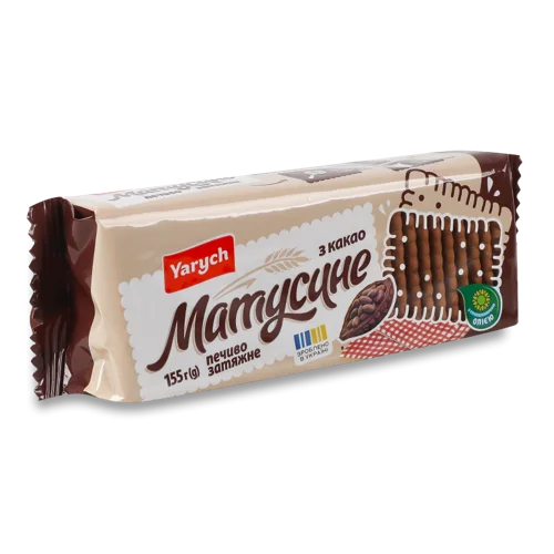 Печиво Затяжне Матусине з Какао, В/ґ, М/у 155г