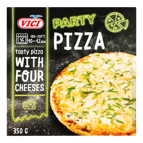 Піца заморожена з 4 сортами сиру Party Pizza Vici к/у 350г