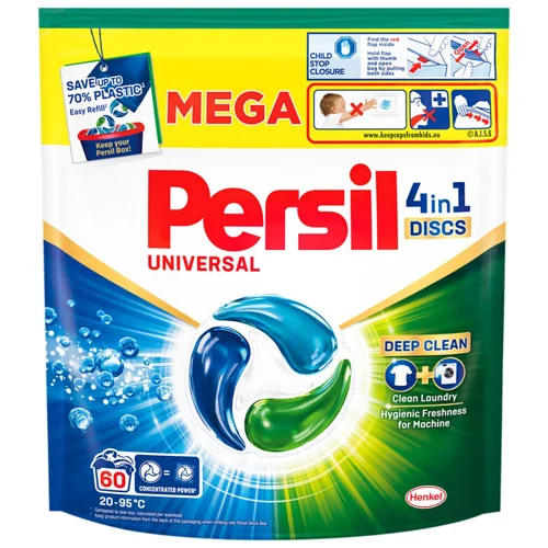 Капсули для прання Persil Discs Universal Deep Clean 4в1 60шт