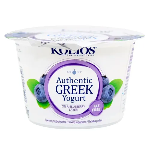 Йогурт Kolios Артизанський грецький з чорницею 0% 150г