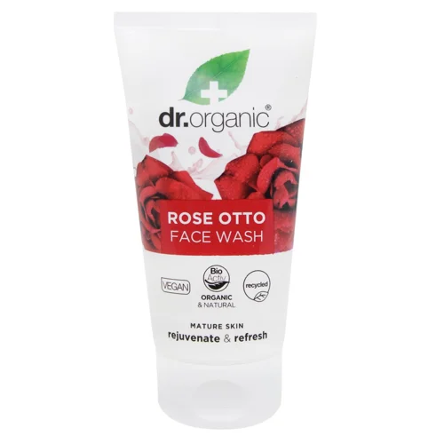 Гель для очищення обличчя Dr.Organic з олією троянди отто 150мл