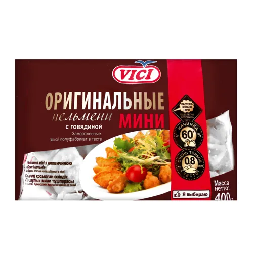 Пельмені з яловичиною Міні Оригінальні Vici м/у 400г
