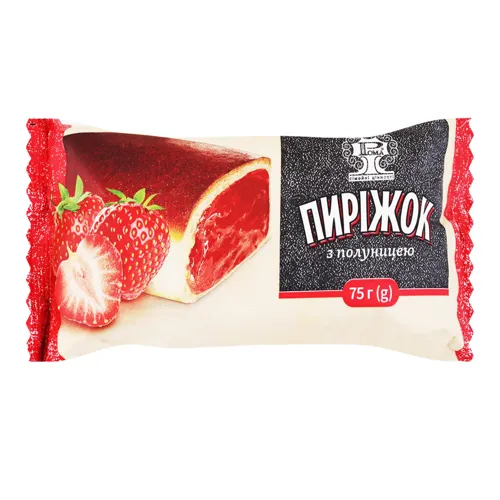 Пиріжок з полуницею Рома м/у 75г