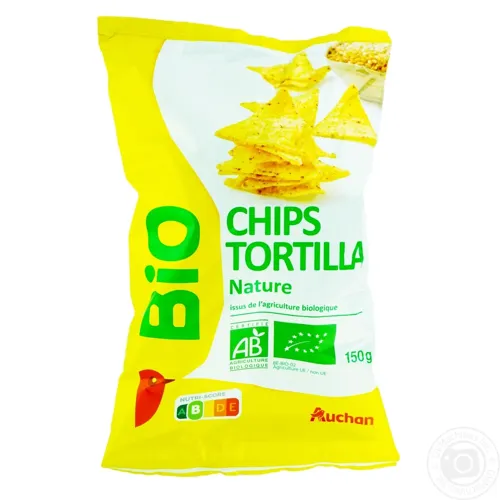 Чіпси Ашан Біо натуральні 150г