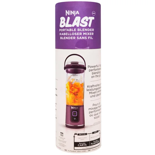 Блендер Ninja Blast BC151EUPR акумуляторний портативний фіолетовий