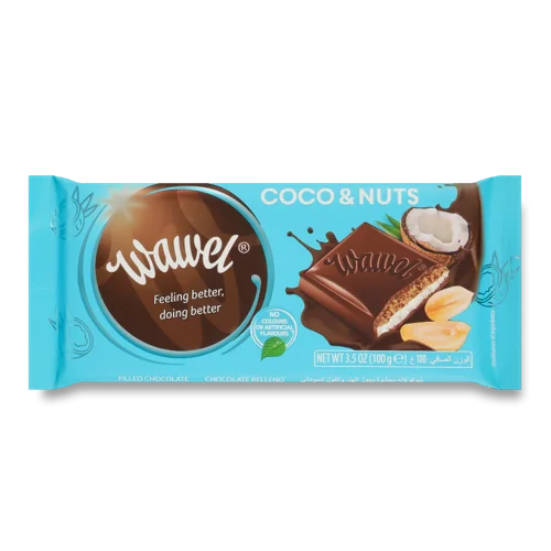 Шоколад Чорний З Начинкою Coco&Nuts, в/ґ, 100г