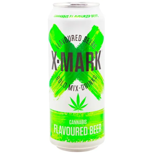 Пиво X-mark Flavoured Beer Cannabis світле фільтроване 5% 0,5л