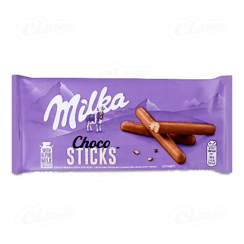 Печиво-палички покриті молочним шоколадом Choco Sticks Milka 112г