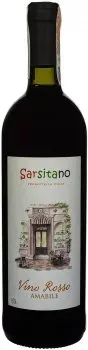 Вино Sarsitano Vino Rosso Amabile червоне полусолодке 0.75л 10%