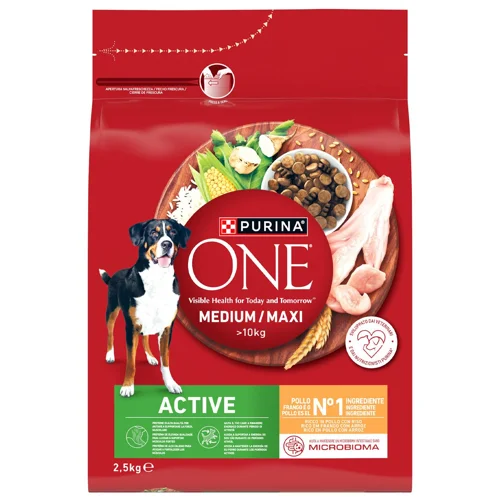 Корм сухий One Active з куркою та рисом для собак 2,5кг