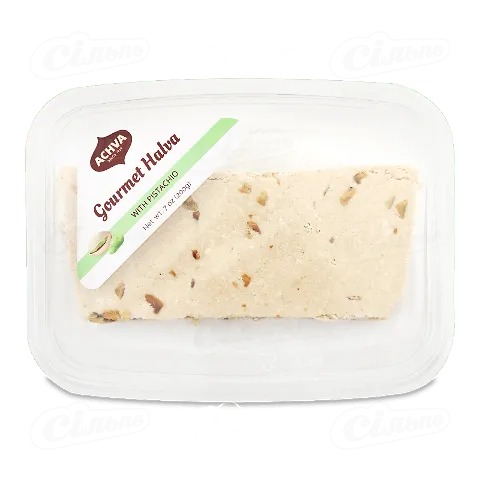 Халва кунжутна з фісташками Achva, 200г