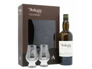 Віскі односолодовий Port Askaig 8 років + 2 склянки 0,7л
