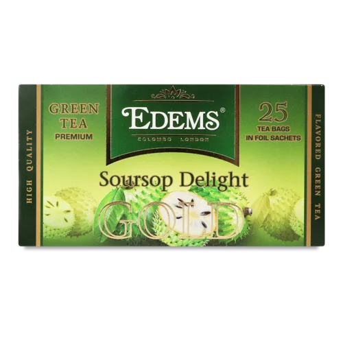 Чай Зелений Ароматизований Soursop Delight Вищого Ґатунку, к/у 25х2г