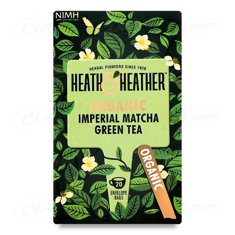 Чай зелений Heath&Heather «Матча», 20*2г/уп