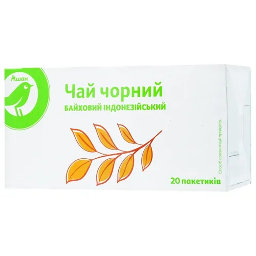 АШАН GB/ЧАЙ ЧОРНИЙ 20 ПАК*1,5Г