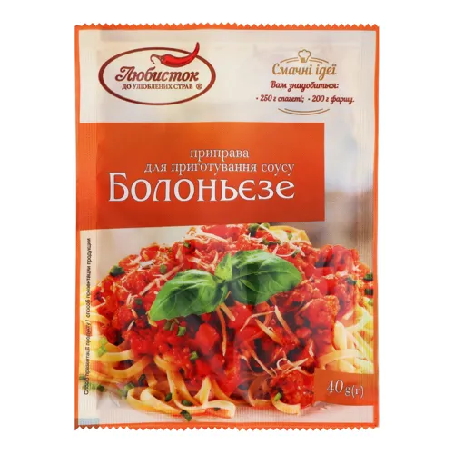 Приправа для приготування соусу Болоньєзе Любисток м/у 40г