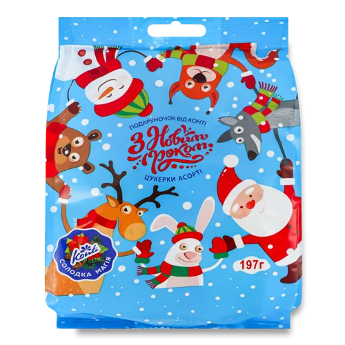 Цукерки Асорті Подаруночок В/ґ Вищого ґатунку від Конті, 197г