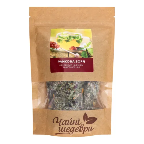 Композиція на основі трав'яного чаю Ранкова зоря Чайні шедеври д/п 50г