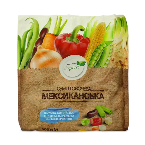 Суміш овочева заморожена Мексиканська Spela м/у 400г