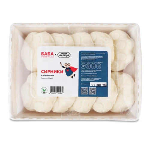 Сирники У Формі Лапок Баба Peredala, Вищого Ґатунку, Картонна Упаковка, 350г