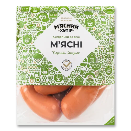 Сардельки Варені З М'яса Птиці М'ясні М'ясний Хутір, кг