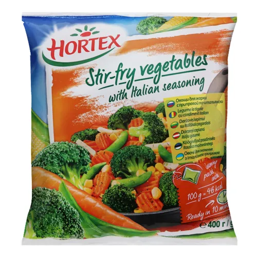Суміш овочева заморожена для смаження з італійською приправою Hortex м/у 400г