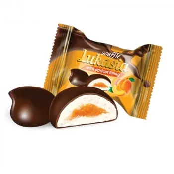 Цукерки Лукас Lukasia з абрикосовим наповнювачем 2.5 кг.